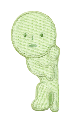 SMISKI Embroidery Sticker - Peeking (1 Piece)